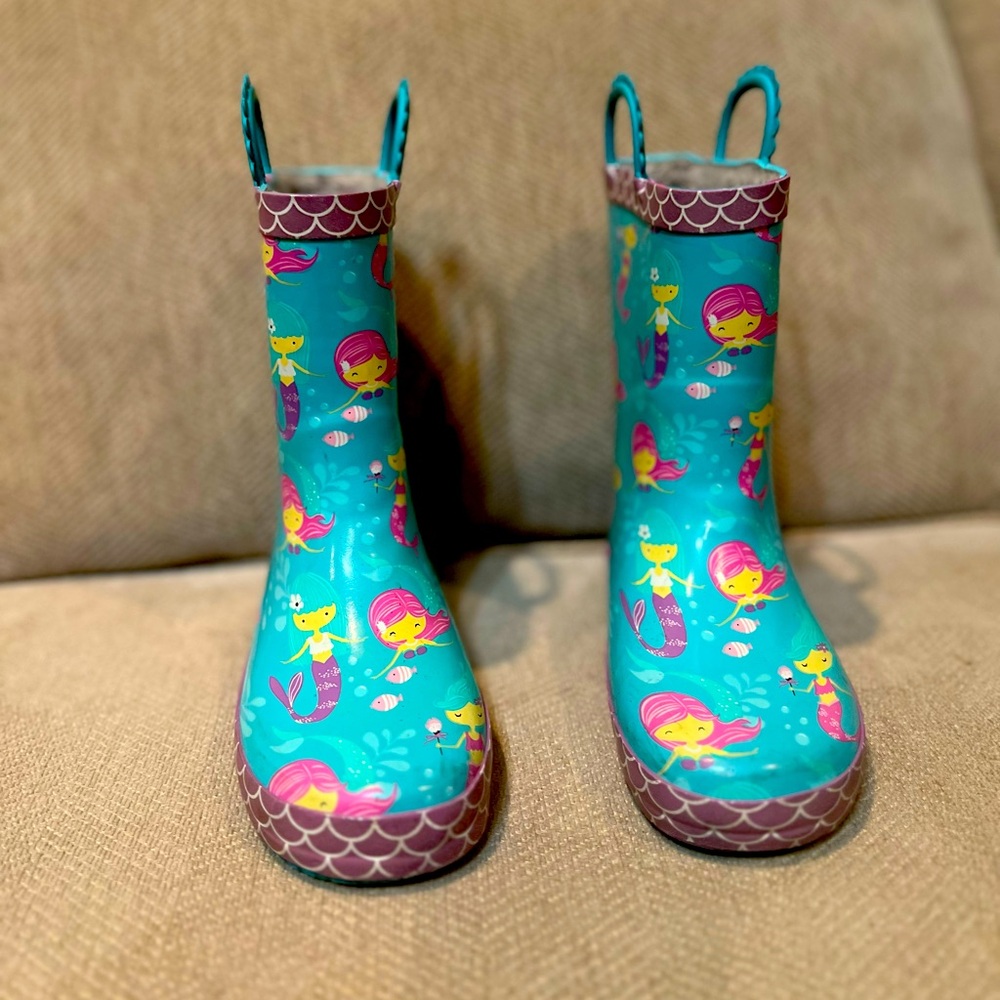Girls Rain boots - Mermaid pattern